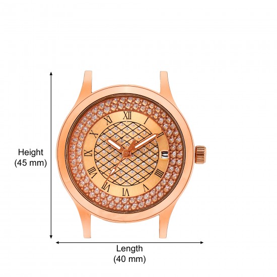 SMAEL Women's Exclusive Series Brown Quartz Movement Stainless Steel Strap Analogue Wrist Watch (CSM128)
