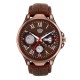 SMAEL Exclusive Series Quartz Movement Leather Strap Day & Date Brown Dial Analogue Men's Watch (CSM143)