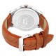 SMAEL Exclusive Series Quartz Movement Leather Strap Day & Date Silver Dial Analogue Men's Watch (CSM145)