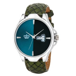SMAEL Exclusive Series Quartz Movement Leather Strap Day & Date Green Dial Analogue Men's Watch (CSM148)