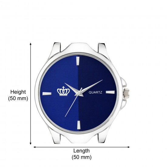 CSM159 Exclusive Series Quartz Movement Stylish Blue Dial Leather Strap Wrist Watch for Boys Analog Watch - For Men