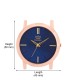SMAEL CSM30 Premium SLIM SERIES Blue Dial IGP Rose Gold Slim Case Unisex Watch