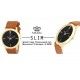 SMAEL CSM32 Premium SLIM SERIES Black Dial IGP Gold Slim Case Unisex Watch