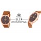 SMAEL CSM34 Premium SLIM SERIES Brown Dial IGP Rose Gold Slim Case Unisex Watch