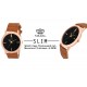 SMAEL CSM35 Premium SLIM SERIES Brown Dial IGP Rose Gold Slim Case Unisex Watch
