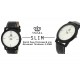 SMAEL CSM40 Premium SLIM SERIES White Dial IPS Matt Black Slim Case Unisex Watch