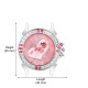 SMAEL Exclusive Series Pink Quartz Movement Leather Strap Analogue Premium Women's and Girl's Wrist Watch (CSM44)