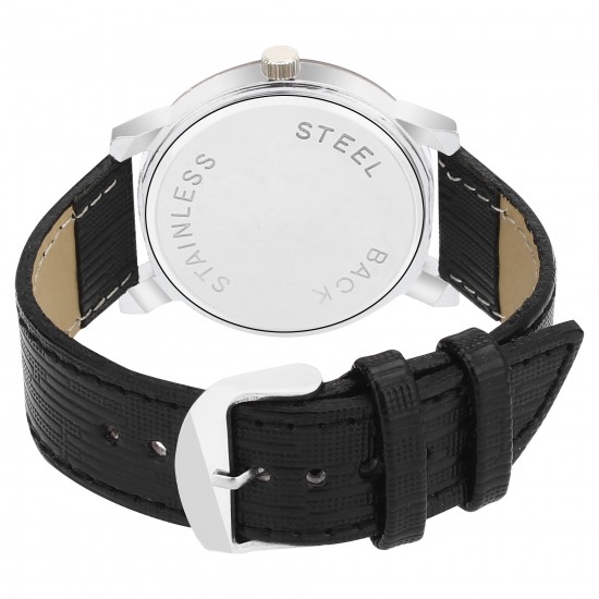 SMAEL CSM55 Designer Brown Colour Diamond Cut Glass Black Gold Dial Unisex Watch