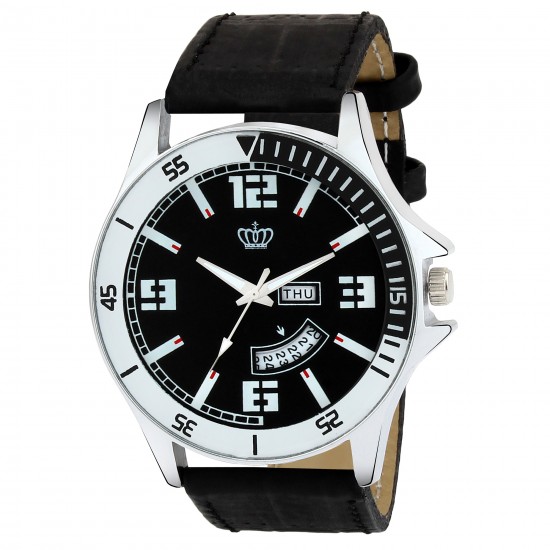 SMAEL Exclusive Series Black Dial Day & Date Analogue Boys And Mens Watch-CSM56