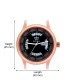 CSM89 Exclusive Day Date Series Quartz Movement Stylish Black Dial Wrist Watch for Girls Analog Watch - For Women