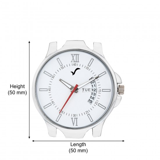 Wrightrack Exclusive Series Quartz Movement Analogue White Dial Day & Date Men's Watch (WT516)