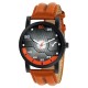 Wrightrack Casual Analogue Tan Leather Strap Multicolour Dial Men's Watch-WT15