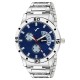 Wrightrack Exclusive Series Quartz Movement Analogue Stainless Steel Case Blue Dial Men's Watch (WT462)