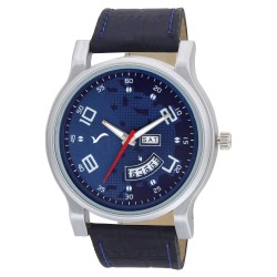 Wrightrack Exclusive Series Quartz Movement Analogue Blue Dial Day & Date Men's Watch (WT487)
