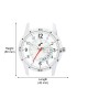 Wrightrack Exclusive Series Quartz Movement Analogue White Silver Dial Day & Date Men's Watch (WT525)