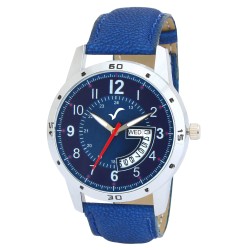 Wrightrack Exclusive Series Quartz Movement Analogue Blue Dial Day & Date Men's Watch (WT527)