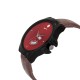 Wrightrack Exclusive Series Quartz Movement Analogue Red Movado Dial Day & Date Men's Watch (WT533)