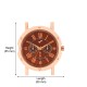 Wrightrack Exclusive Series Quartz Movement Analogue Brown Dial Men's Watch (WT550)