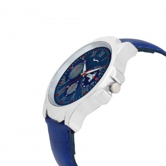 Wrightrack Exclusive Series Quartz Movement Day & Date Analogue Blue Dial Men's Watch ( WTSM01)