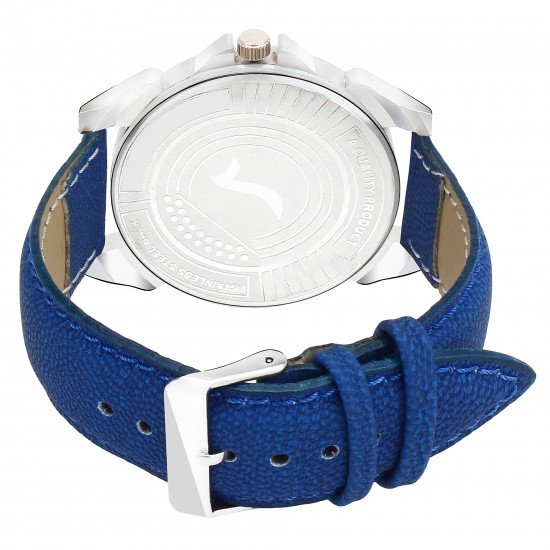 Wrightrack Exclusive Series Quartz Movement Analogue Blue Dial Day & Date Men's Watch (WTSM59)