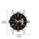 Wrightrack Exclusive Series Quartz Movement Stainless Steel Case Black Dial Analogue Day & Date Men's Watch (WTSM65)