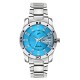 WRIGHTRACK Exclusive Series Quartz Movement Stainless Steel Case Day & Date Blue Dial Analogue Premium Women's and Girl's Wrist Watch (WTSM77)