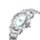 WRIGHTRACK Exclusive Series Quartz Movement Stainless Steel Strap Day & Date Silver Dial Analogue Premium Women's and Girl's Wrist Watch (WTSM78)