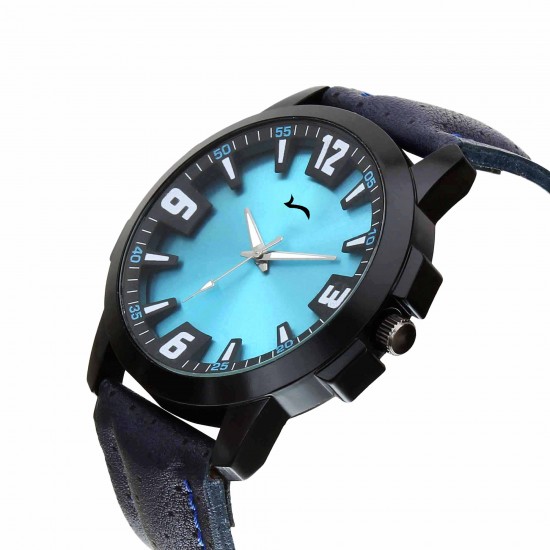 WRIGHTRACK Exclusive Series Quartz Movement Analogue Blue Dial Watch for Boys and Men(WTSM83)